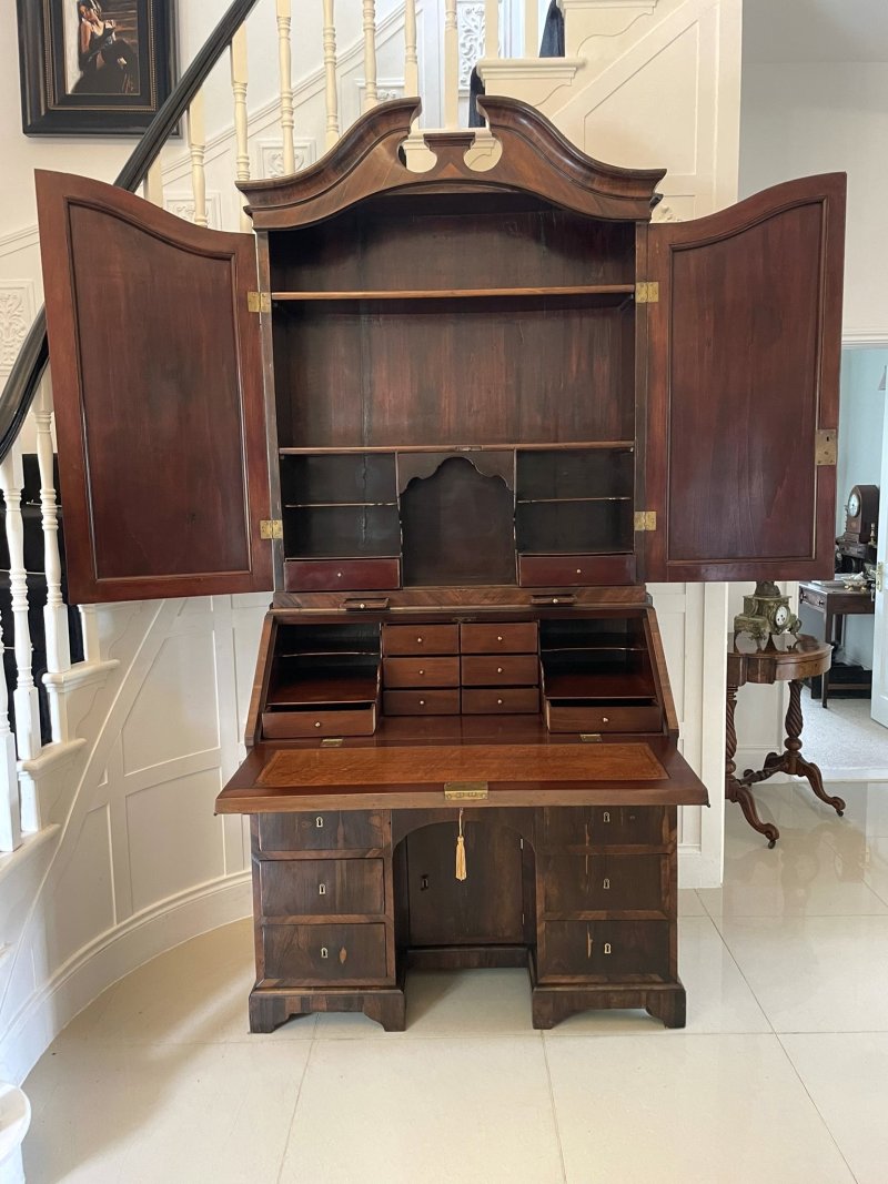 Antique 18th Century Rosewood Bureau Bookcase - Image 3